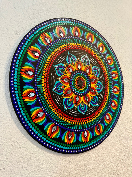 Gorgeous Hand Painted 18 inch Dot Mandala Wall art