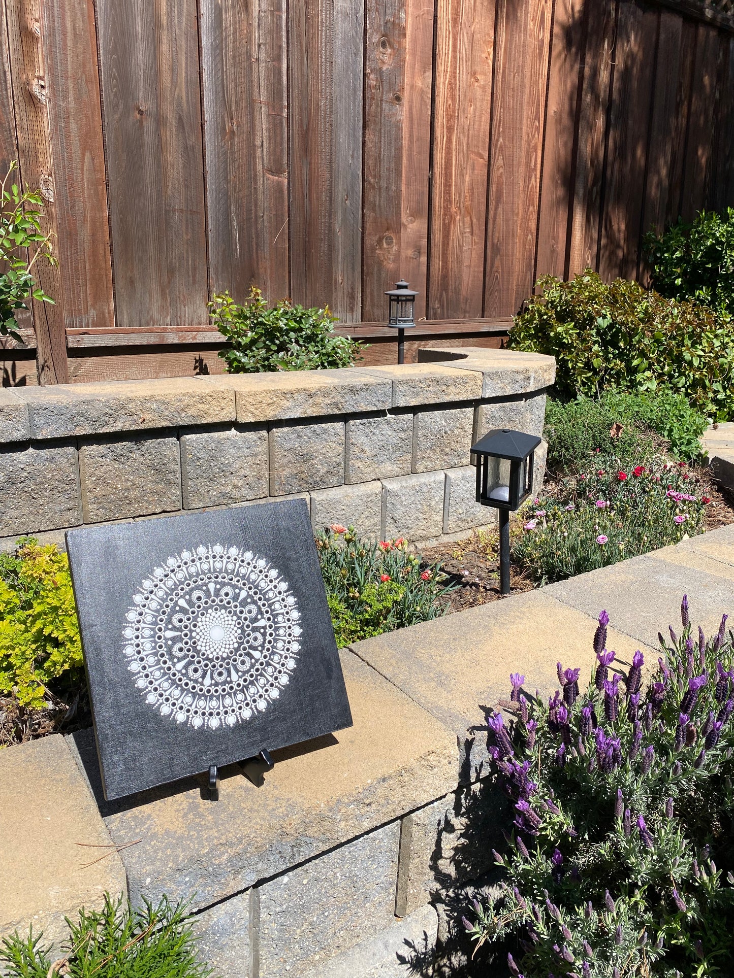 12 inch Dot Mandala on MDF base