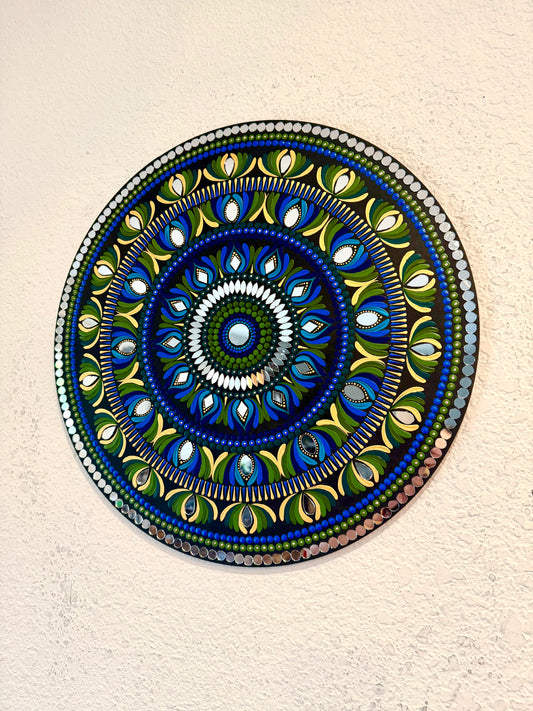 Gorgeous Hand Painted 18 inch Dot Mandala Wall art