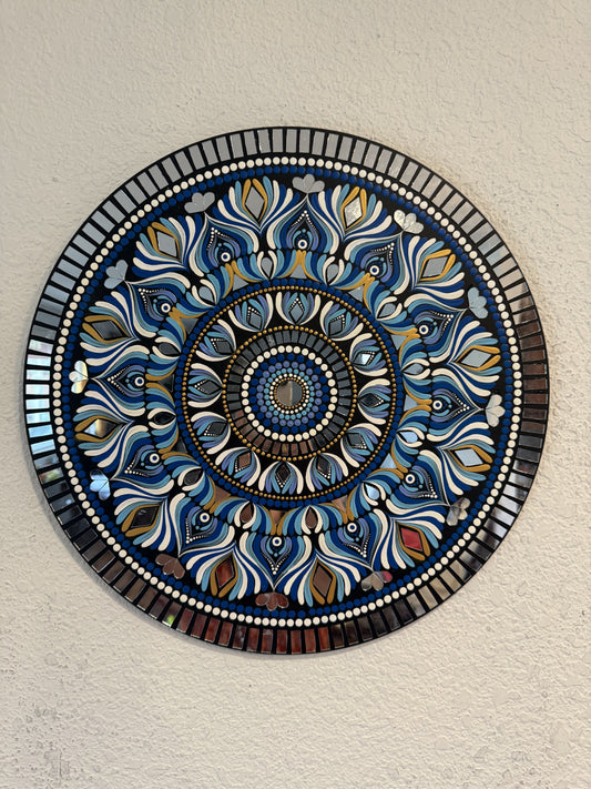 Gorgeous Hand Painted 18 inch Dot Mandala Wall art