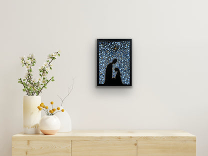 Gorgeous Hand Painted Dot Painting Wall art