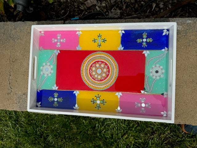 Hand Painted dining room tray