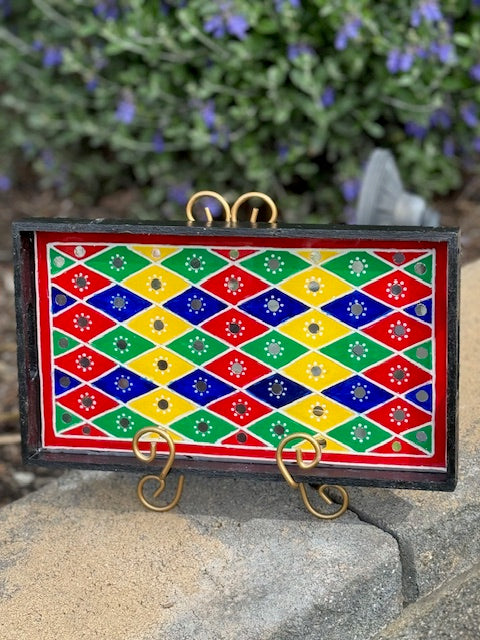 Hand Painted Wooden Tray 