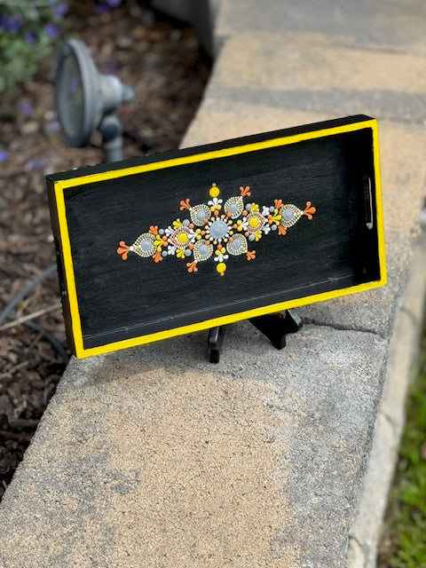 Dot Mandala Wooden Tray