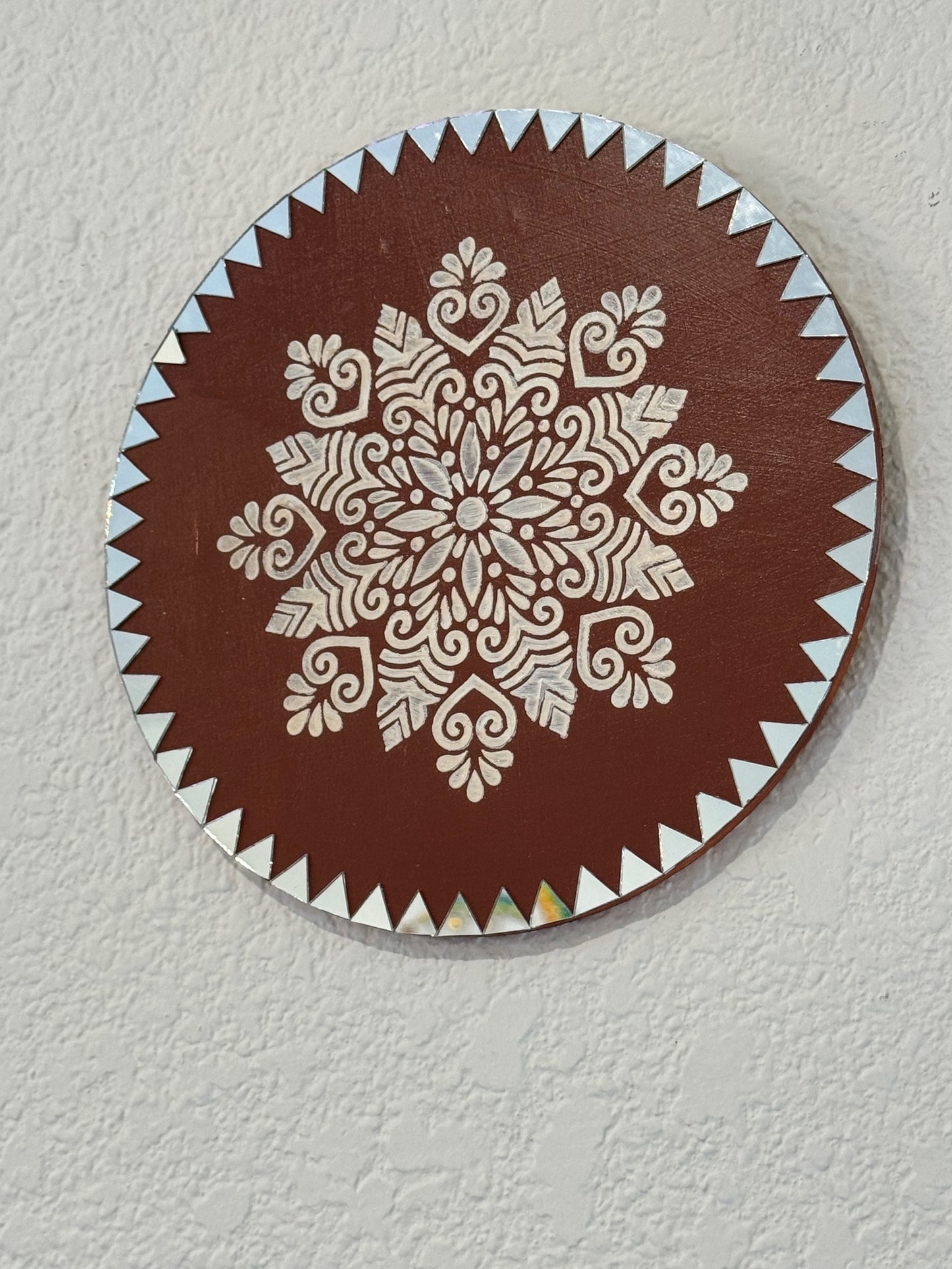 Hand Painted 8 inch Mandala Wall Art (Multiple Options)