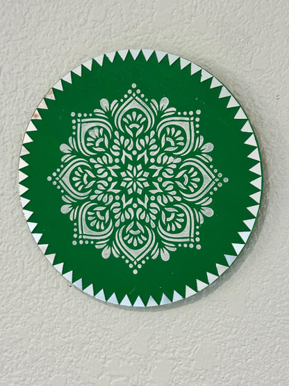 Hand Painted 8 inch Mandala Wall Art (Multiple Options)