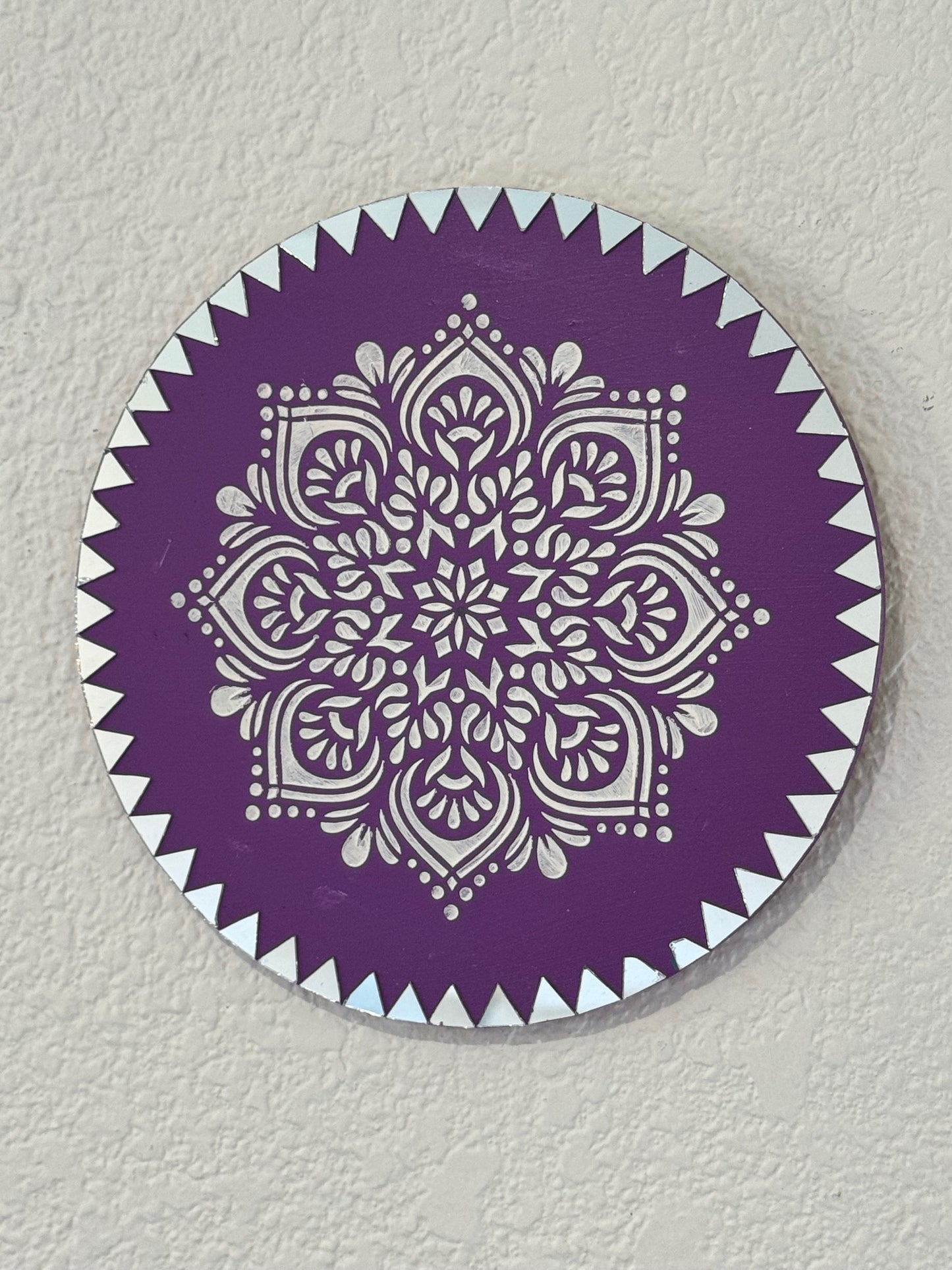 Hand Painted 8 inch Mandala Wall Art (Multiple Options)