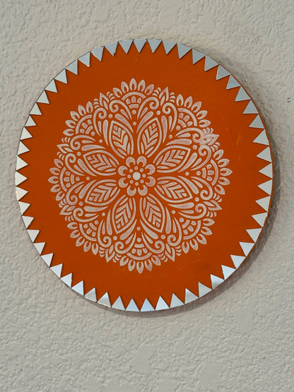 Hand Painted 8 inch Mandala Wall Art (Multiple Options)