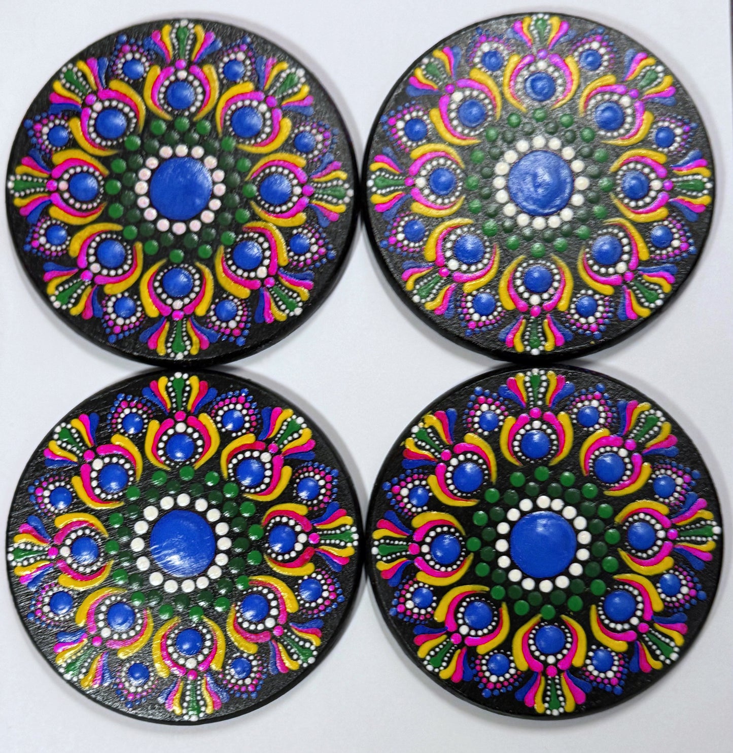 Hand Painted Coaster Set